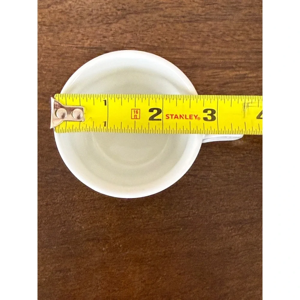 ACF Italy White‎ Stackable Demitasse Espresso Cups and Saucers Set of THREE